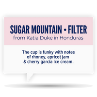 Quietly Coffee - Sugar Mountain · Honduras Katia Duke 300g